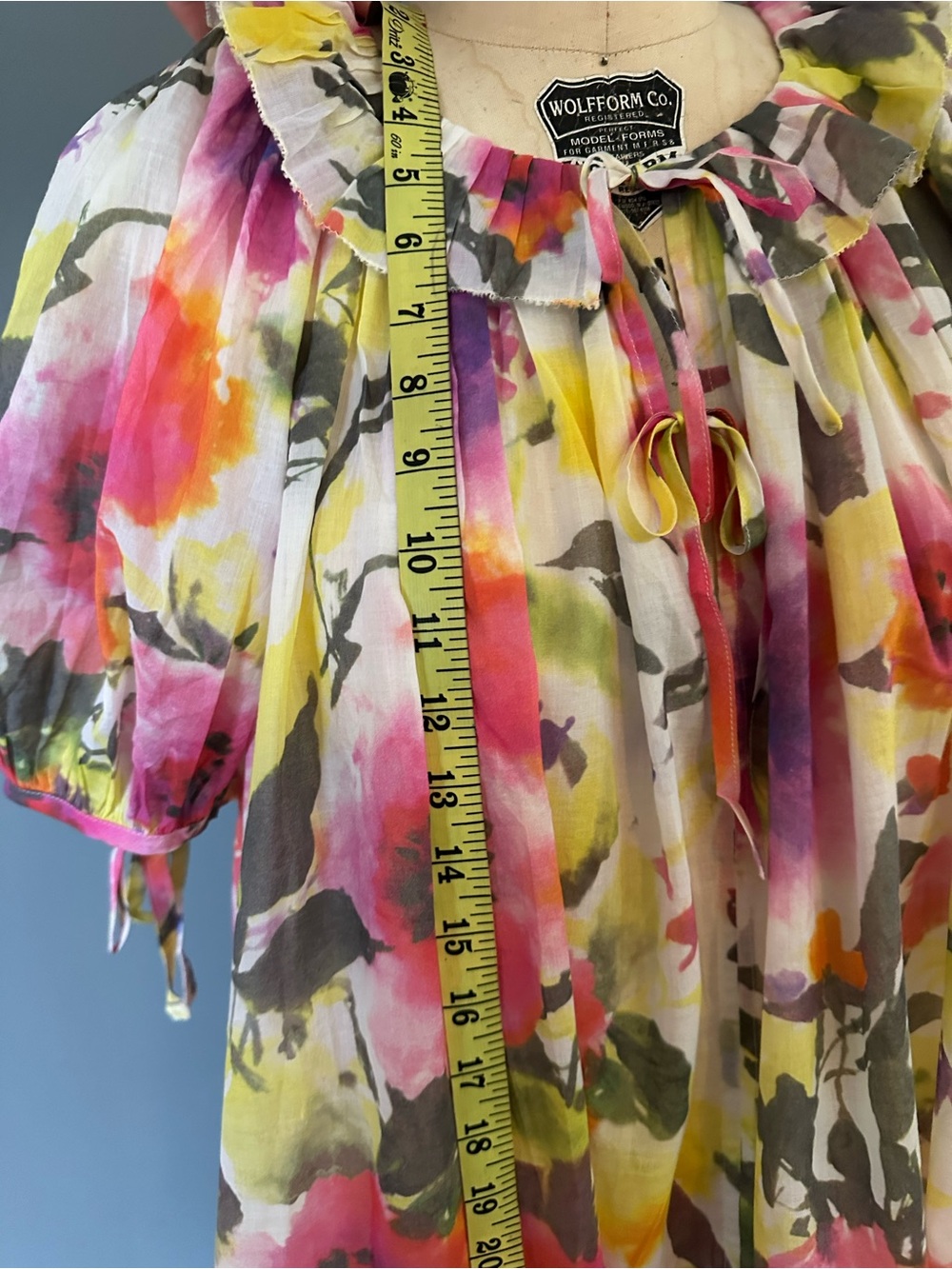 Jcrew Floral Puff-Sleeve Midi Cover Up Dress. Perfect Condition Small - Picture 12 of 13